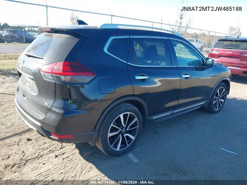 2018 Nissan Rogue Sl VIN: JN8AT2MT2JW485188 Lot: 40774103