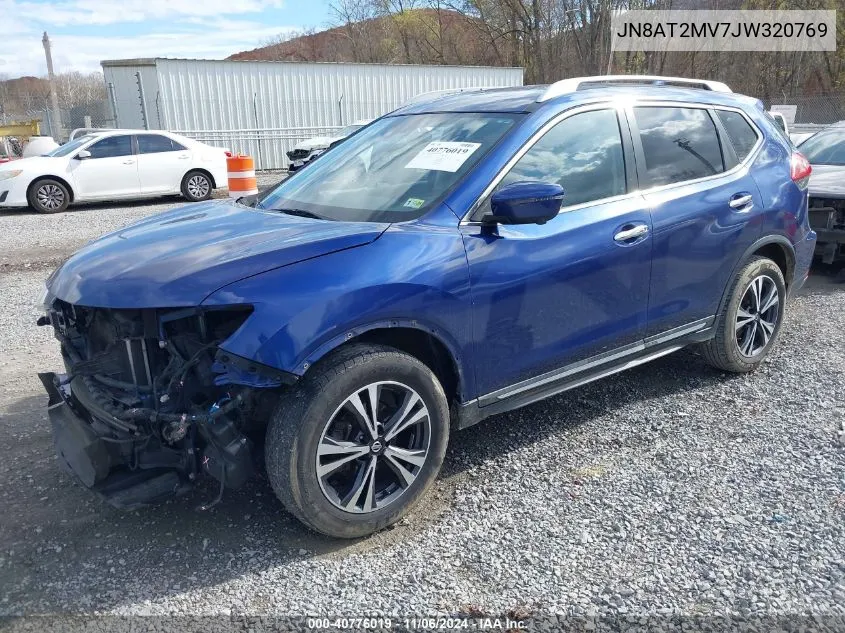 2018 Nissan Rogue Sl VIN: JN8AT2MV7JW320769 Lot: 40776019