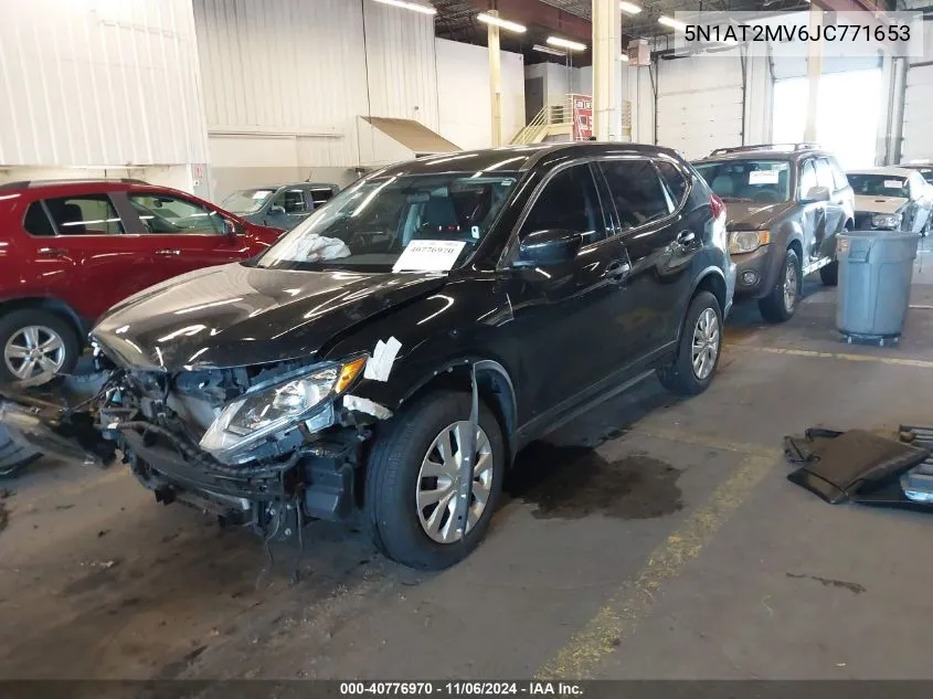 2018 Nissan Rogue S VIN: 5N1AT2MV6JC771653 Lot: 40776970