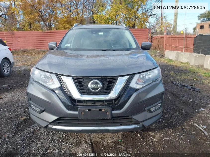 2018 Nissan Rogue Sl VIN: 5N1AT2MV0JC728605 Lot: 40783514