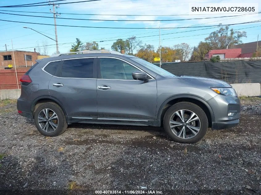 2018 Nissan Rogue Sl VIN: 5N1AT2MV0JC728605 Lot: 40783514