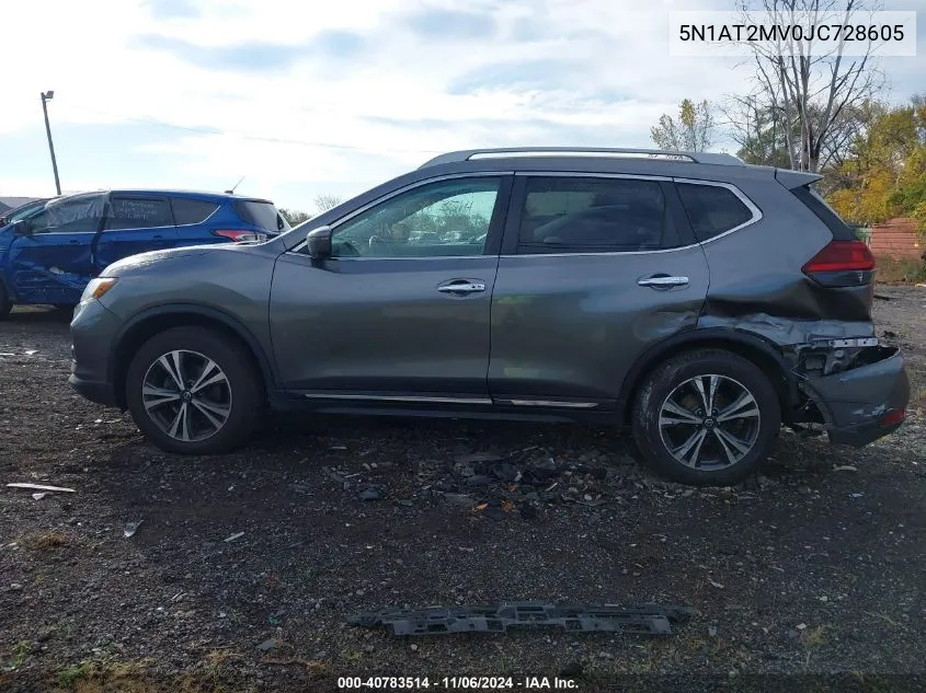 2018 Nissan Rogue Sl VIN: 5N1AT2MV0JC728605 Lot: 40783514