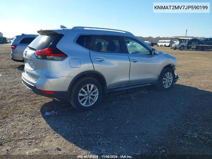 2018 Nissan Rogue Sv VIN: KNMAT2MV7JP590199 Lot: 40790528