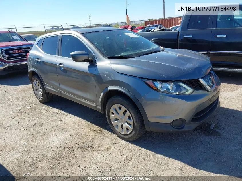 2018 Nissan Rogue Sport S VIN: JN1BJ1CP7JW154498 Lot: 40792439