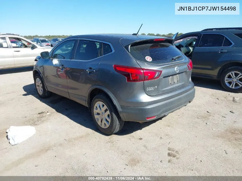 2018 Nissan Rogue Sport S VIN: JN1BJ1CP7JW154498 Lot: 40792439