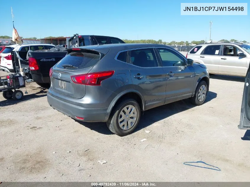 2018 Nissan Rogue Sport S VIN: JN1BJ1CP7JW154498 Lot: 40792439