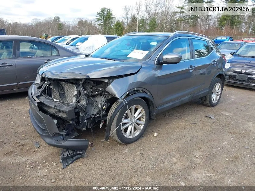 2018 Nissan Rogue Sport Sv VIN: JN1BJ1CR1JW202966 Lot: 40793482