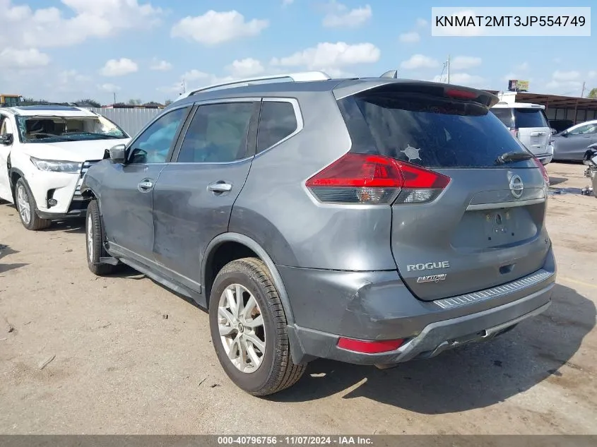 2018 Nissan Rogue Sv VIN: KNMAT2MT3JP554749 Lot: 40796756