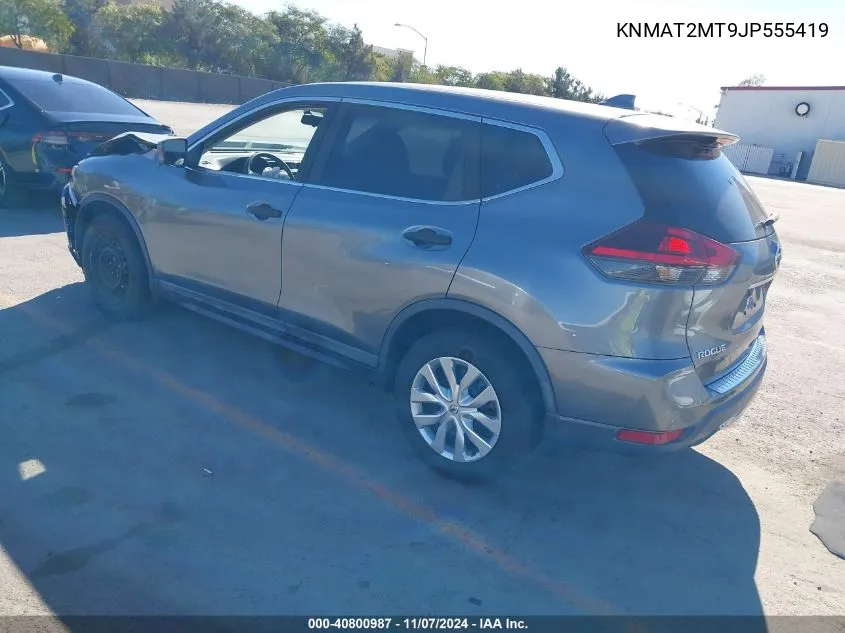 2018 Nissan Rogue S VIN: KNMAT2MT9JP555419 Lot: 40800987