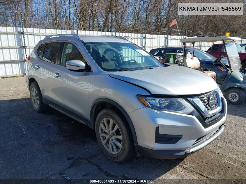 2018 Nissan Rogue Sv VIN: KNMAT2MV3JP546569 Lot: 40801493