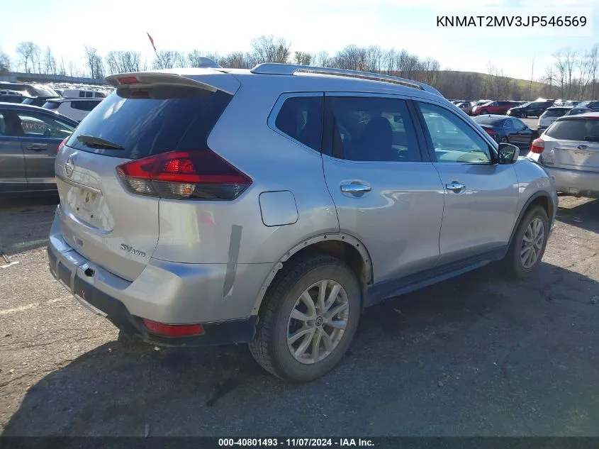 2018 Nissan Rogue Sv VIN: KNMAT2MV3JP546569 Lot: 40801493