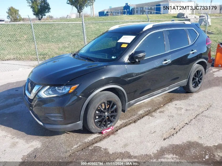 2018 Nissan Rogue Sv VIN: 5N1AT2MT3JC733179 Lot: 40802794