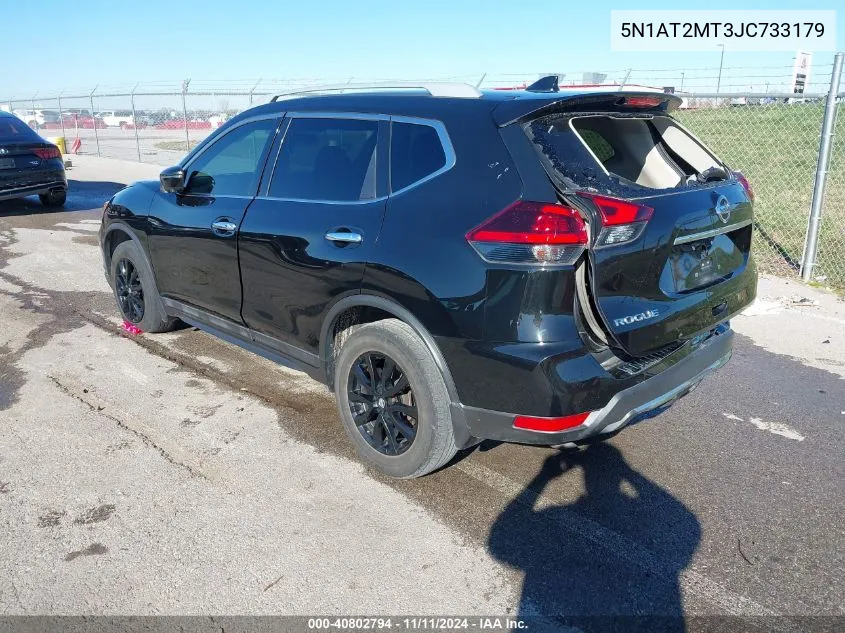 2018 Nissan Rogue Sv VIN: 5N1AT2MT3JC733179 Lot: 40802794