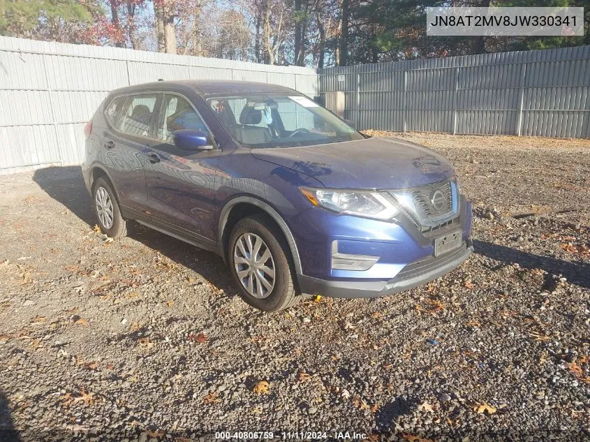 2018 Nissan Rogue S VIN: JN8AT2MV8JW330341 Lot: 40806759