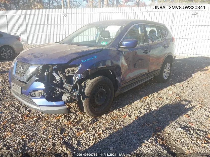 2018 Nissan Rogue S VIN: JN8AT2MV8JW330341 Lot: 40806759