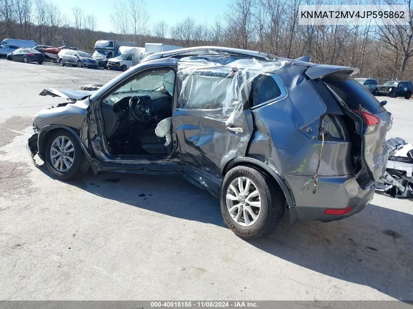 2018 Nissan Rogue Sv VIN: KNMAT2MV4JP595862 Lot: 40815155