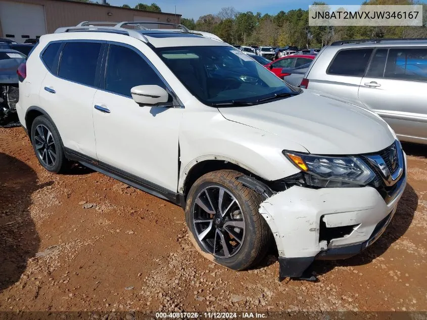 2018 Nissan Rogue Sl VIN: JN8AT2MVXJW346167 Lot: 40817026