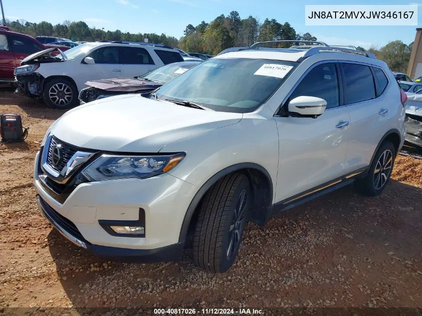 2018 Nissan Rogue Sl VIN: JN8AT2MVXJW346167 Lot: 40817026