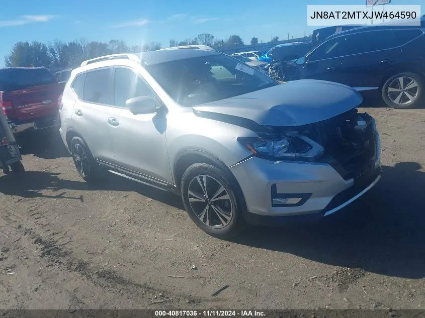 2018 Nissan Rogue S/Sl/Sv VIN: JN8AT2MTXJW464590 Lot: 40817036