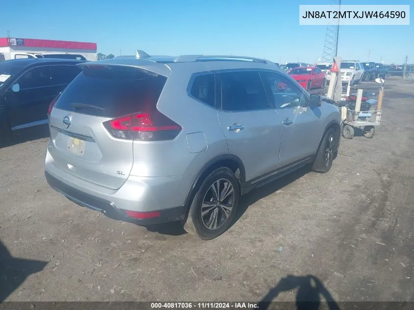 2018 Nissan Rogue S/Sl/Sv VIN: JN8AT2MTXJW464590 Lot: 40817036