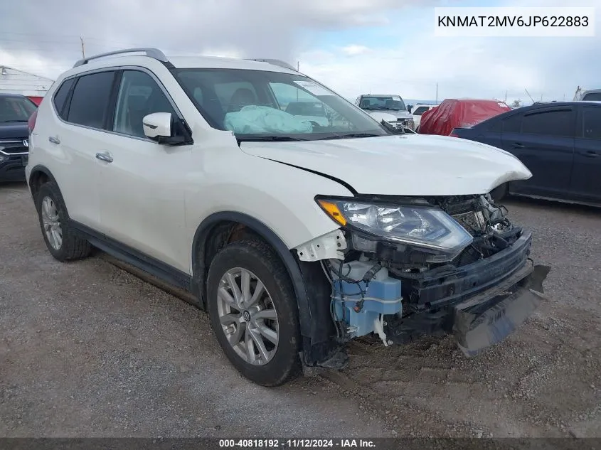 2018 Nissan Rogue Sv VIN: KNMAT2MV6JP622883 Lot: 40818192