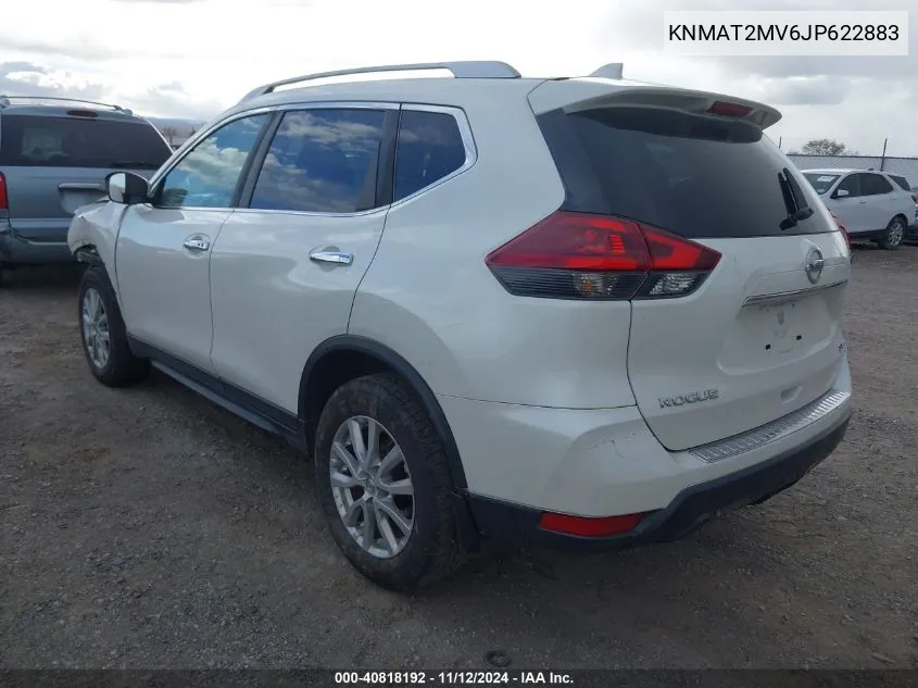 2018 Nissan Rogue Sv VIN: KNMAT2MV6JP622883 Lot: 40818192