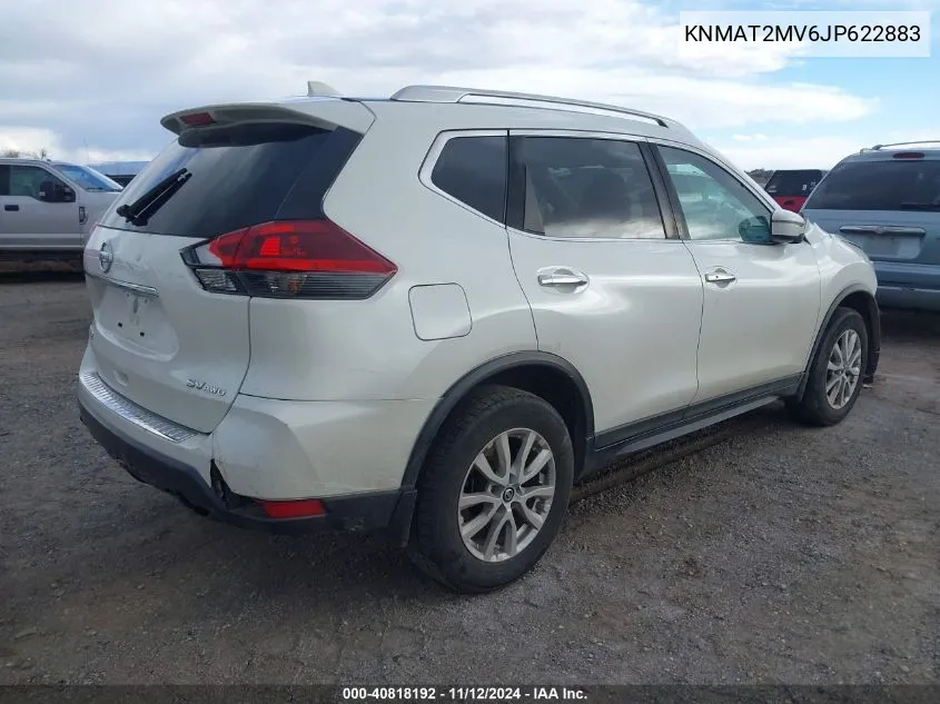 2018 Nissan Rogue Sv VIN: KNMAT2MV6JP622883 Lot: 40818192