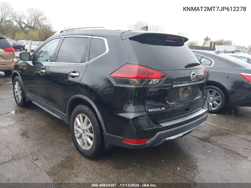 2018 Nissan Rogue Sv VIN: KNMAT2MT7JP612278 Lot: 40824387