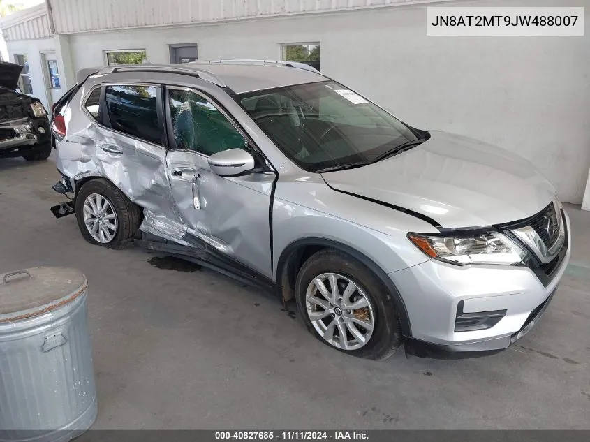 2018 Nissan Rogue Sv VIN: JN8AT2MT9JW488007 Lot: 40827685