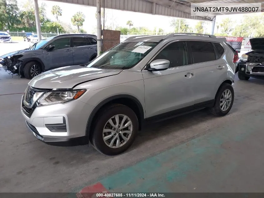 2018 Nissan Rogue Sv VIN: JN8AT2MT9JW488007 Lot: 40827685