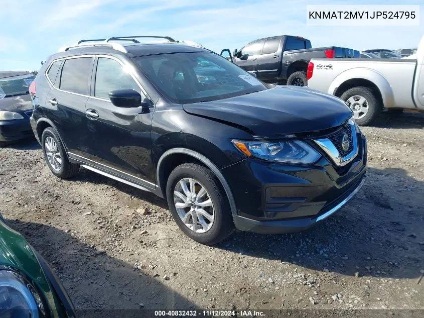 2018 Nissan Rogue Sv VIN: KNMAT2MV1JP524795 Lot: 40832432