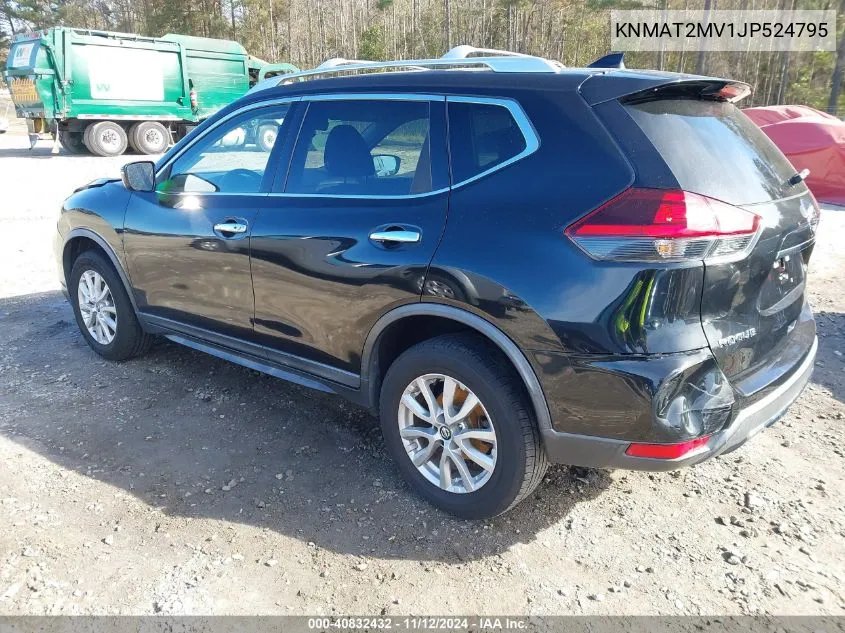 2018 Nissan Rogue Sv VIN: KNMAT2MV1JP524795 Lot: 40832432