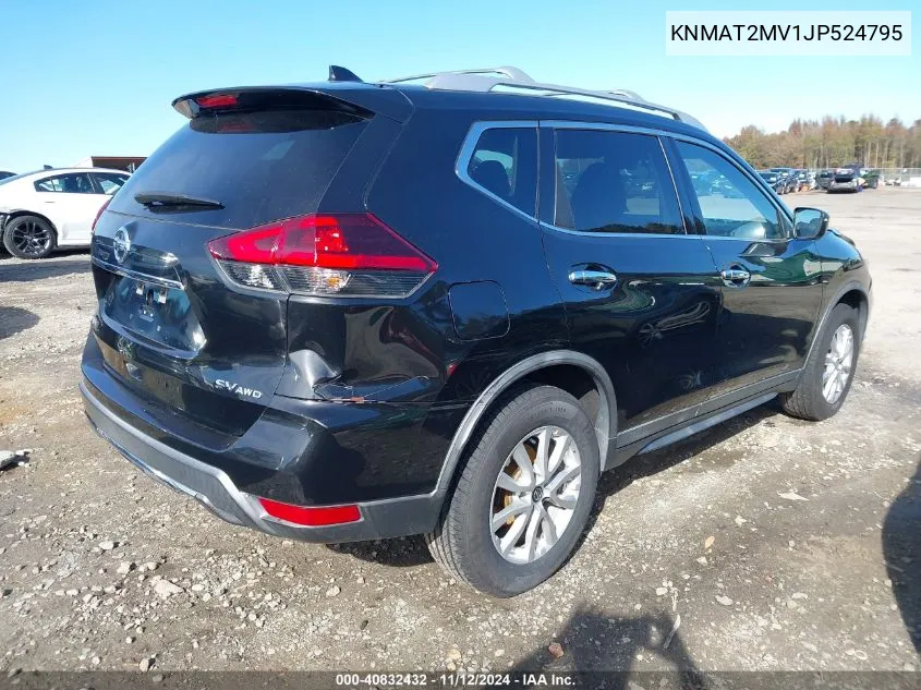 2018 Nissan Rogue Sv VIN: KNMAT2MV1JP524795 Lot: 40832432