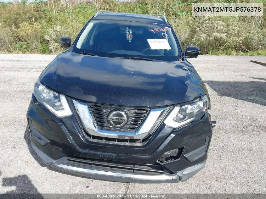 2018 Nissan Rogue Sv VIN: KNMAT2MT5JP576378 Lot: 40838297