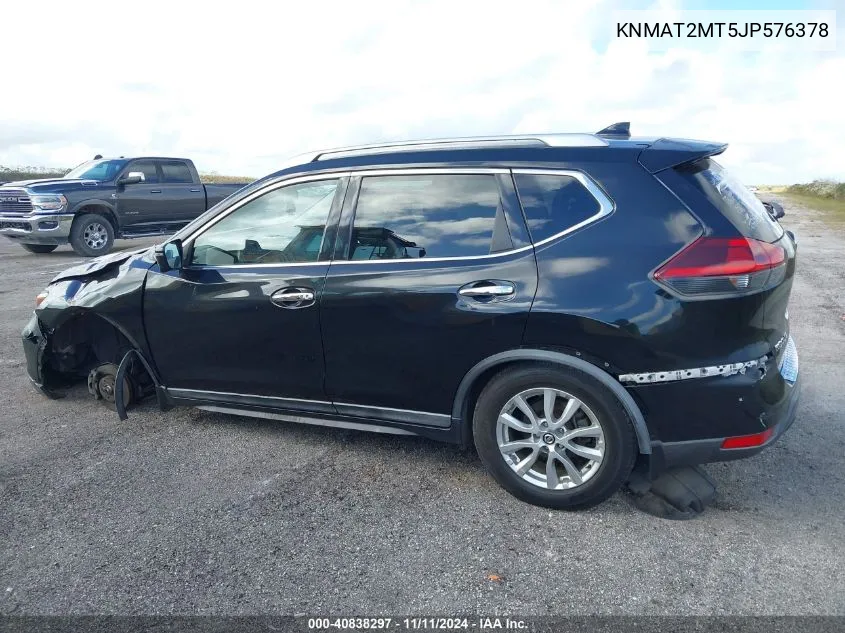 2018 Nissan Rogue Sv VIN: KNMAT2MT5JP576378 Lot: 40838297