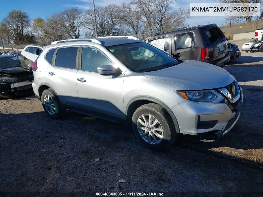 2018 Nissan Rogue Sv VIN: KNMAT2MV1JP587170 Lot: 40843805