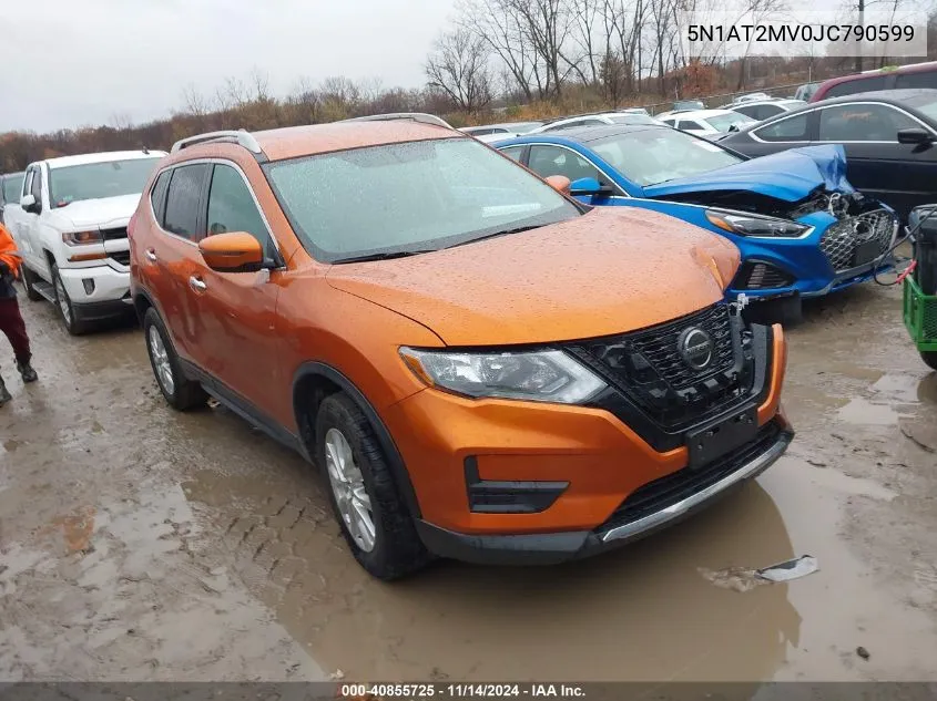 5N1AT2MV0JC790599 2018 Nissan Rogue Sv