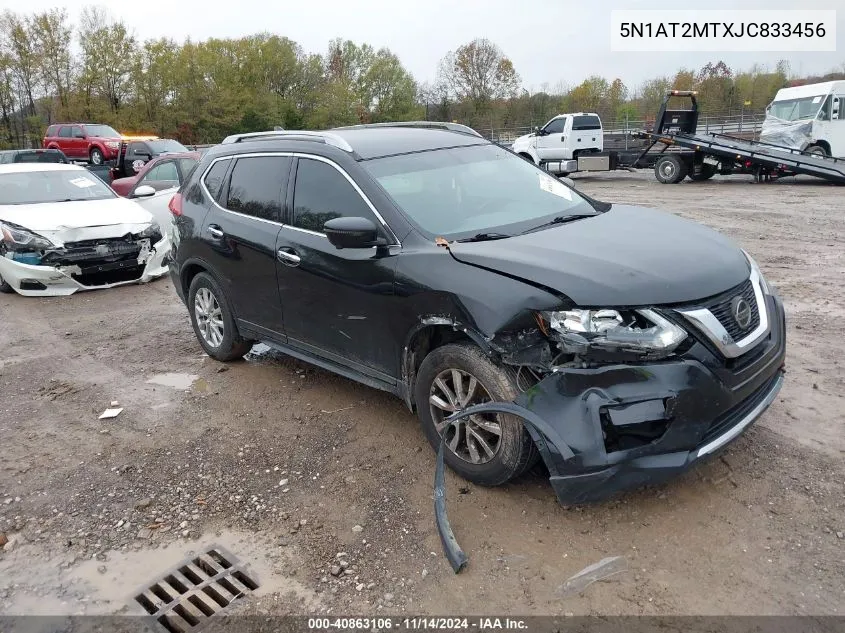 2018 Nissan Rogue Sv VIN: 5N1AT2MTXJC833456 Lot: 40863106