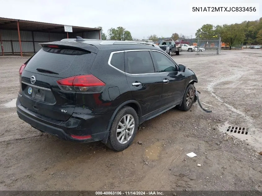 2018 Nissan Rogue Sv VIN: 5N1AT2MTXJC833456 Lot: 40863106