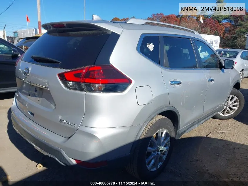 2018 Nissan Rogue Sv VIN: KNMAT2MV4JP518098 Lot: 40865778