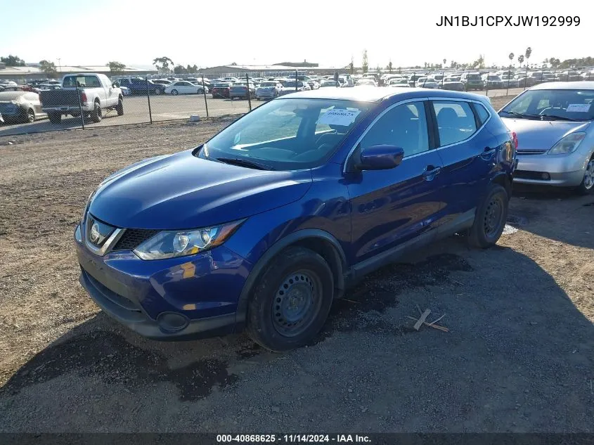 2018 Nissan Rogue Sport S VIN: JN1BJ1CPXJW192999 Lot: 40868625