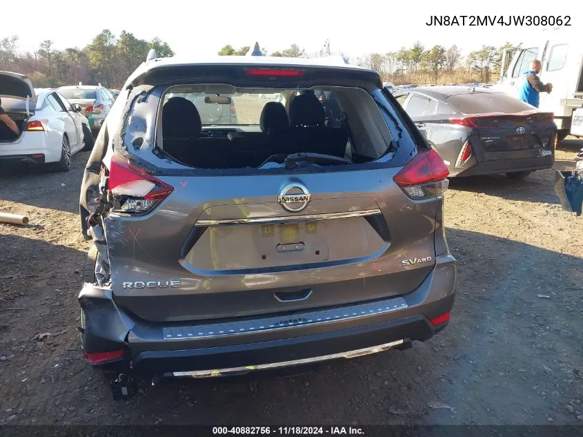 2018 Nissan Rogue Sv VIN: JN8AT2MV4JW308062 Lot: 40882756