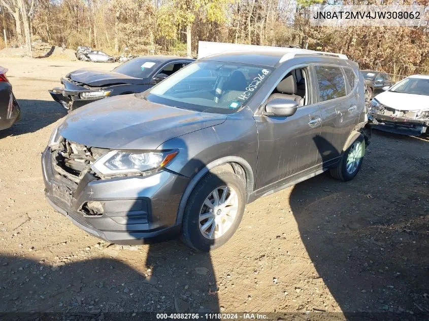 2018 Nissan Rogue Sv VIN: JN8AT2MV4JW308062 Lot: 40882756