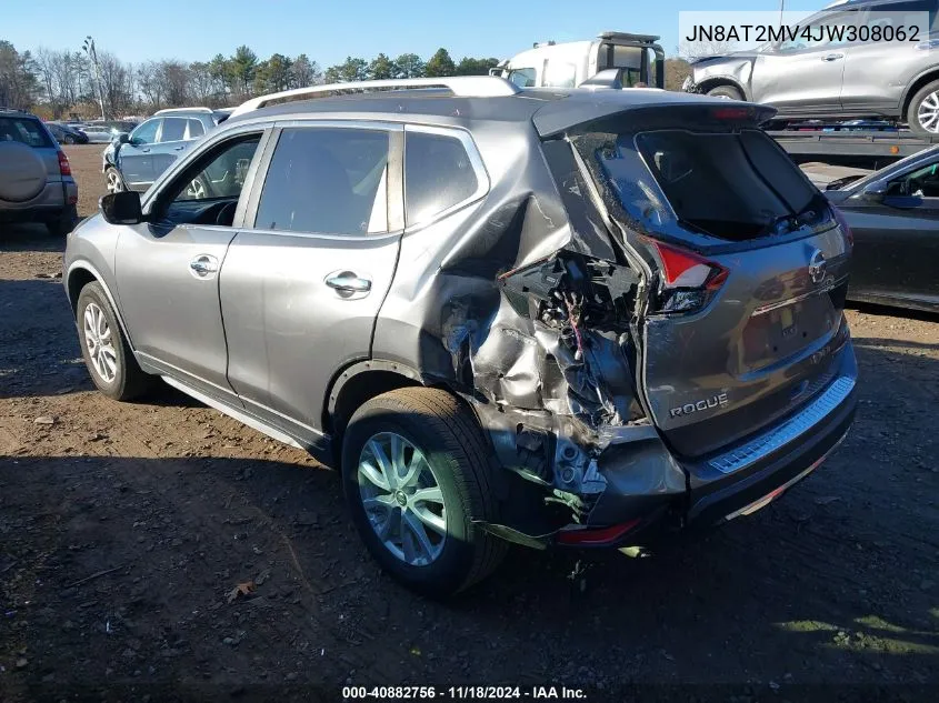 2018 Nissan Rogue Sv VIN: JN8AT2MV4JW308062 Lot: 40882756