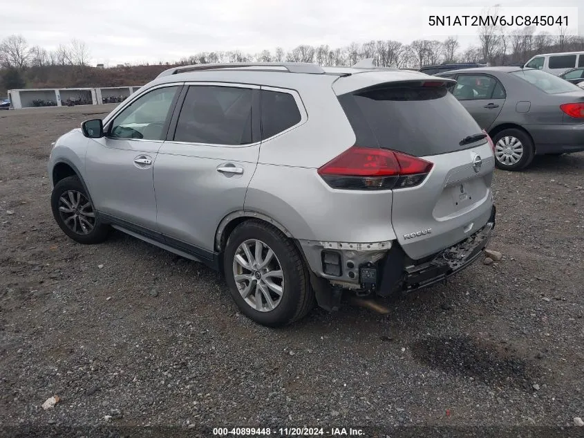 2018 Nissan Rogue Sv VIN: 5N1AT2MV6JC845041 Lot: 40899448