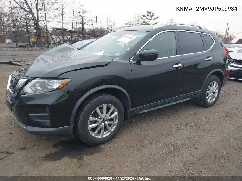 2018 Nissan Rogue Sv VIN: KNMAT2MV9JP609934 Lot: 40906620