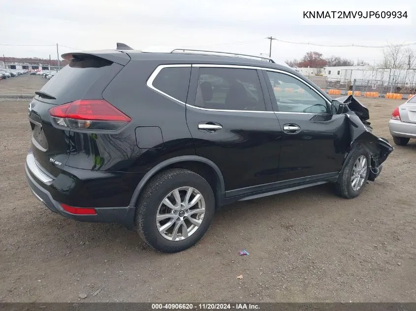 2018 Nissan Rogue Sv VIN: KNMAT2MV9JP609934 Lot: 40906620