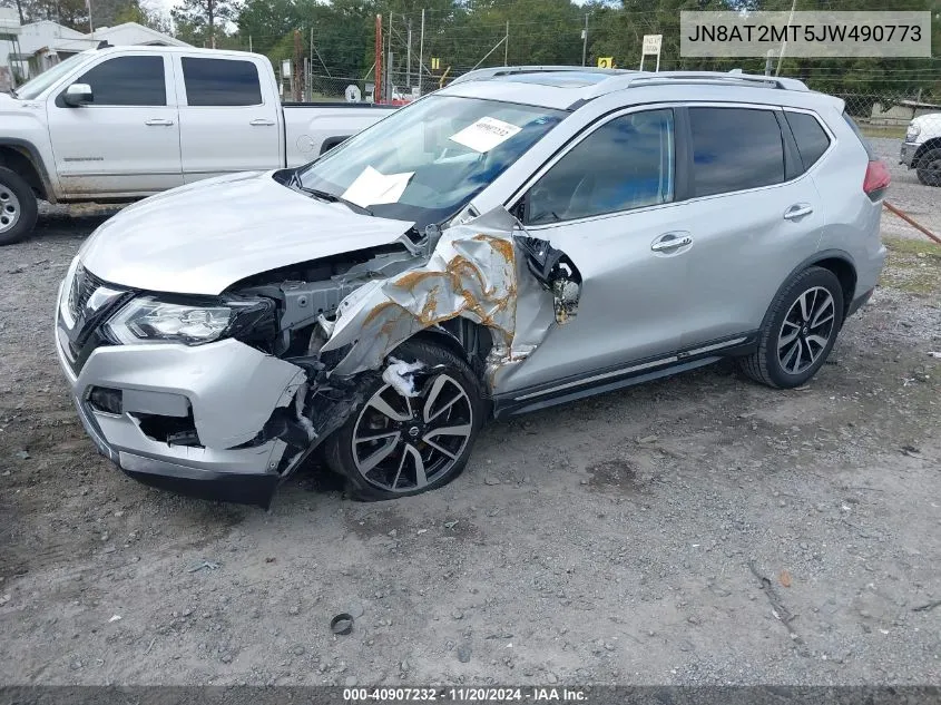 2018 Nissan Rogue Sl VIN: JN8AT2MT5JW490773 Lot: 40907232