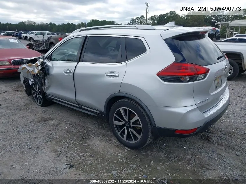 2018 Nissan Rogue Sl VIN: JN8AT2MT5JW490773 Lot: 40907232