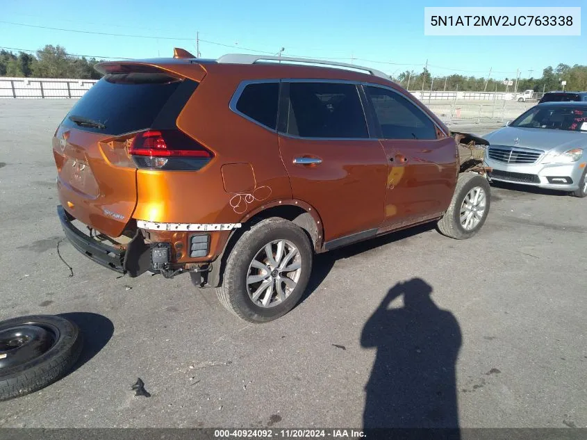 2018 Nissan Rogue Sv VIN: 5N1AT2MV2JC763338 Lot: 40924092